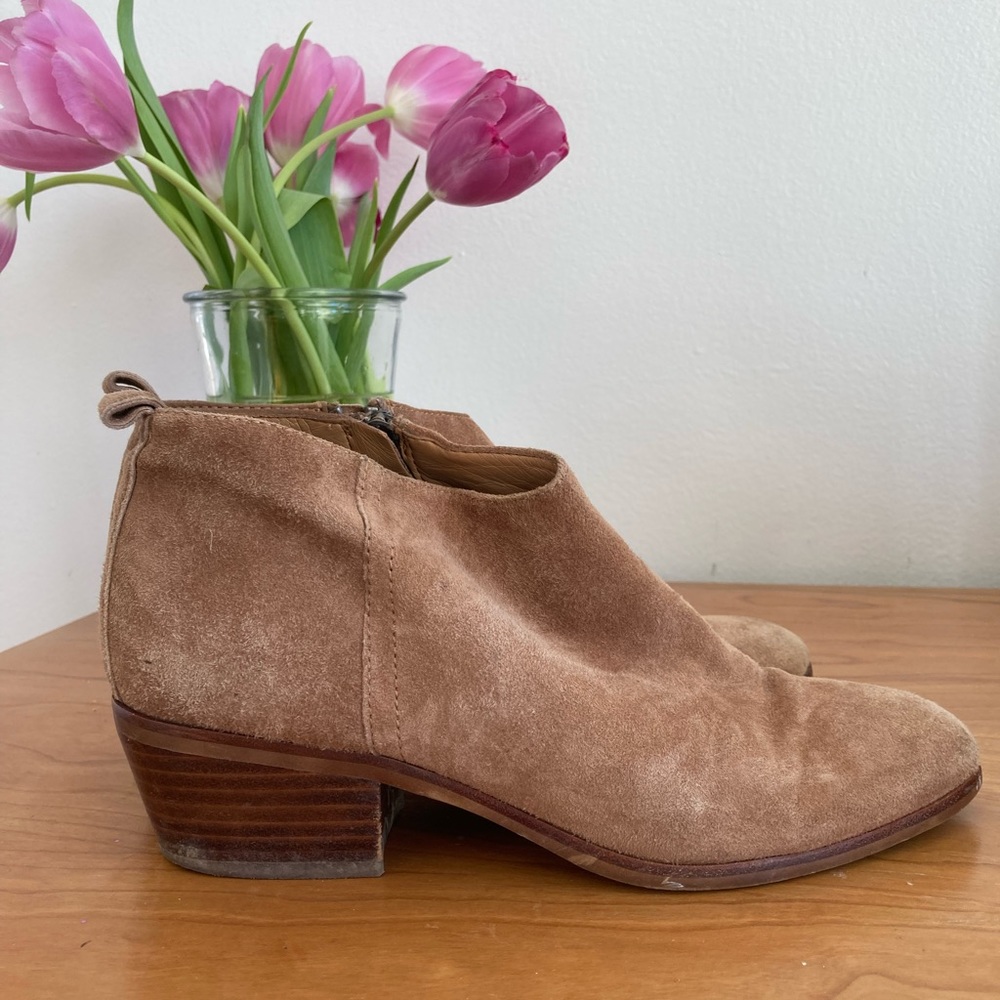 J crew suede ankle booties